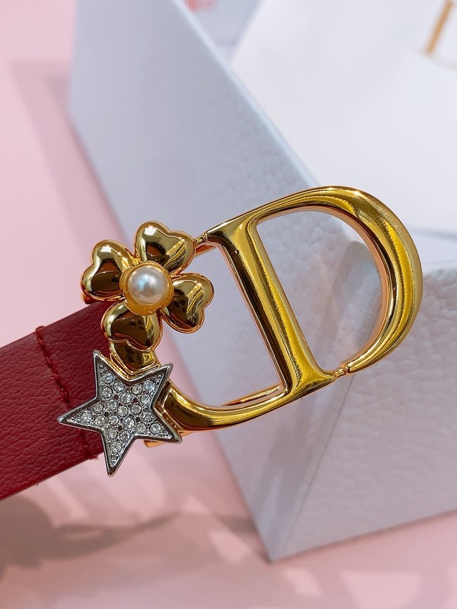 Dior 30 Montaigne Lucky Charms Belt Smooth Calfskin 18MM B0158