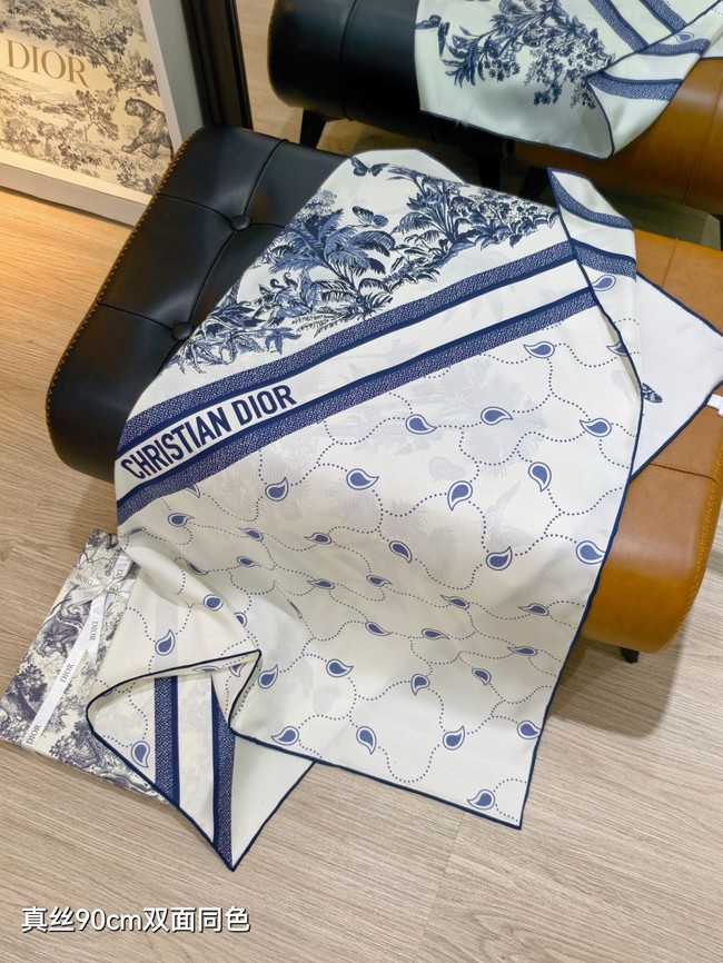 Dior 90 Square Scarf Silk Twill KY147