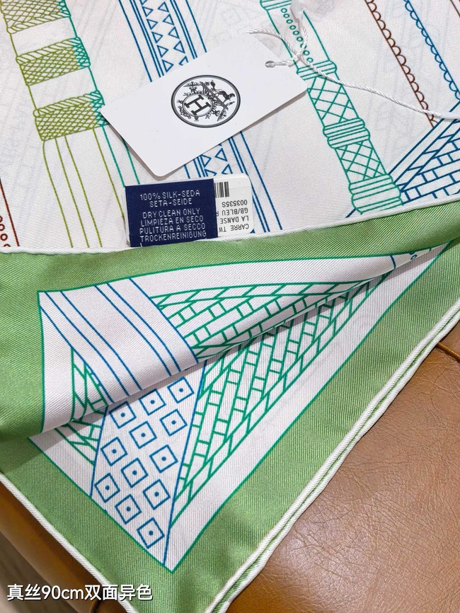Hermes 90 Square Scarf Silk Twill KY156