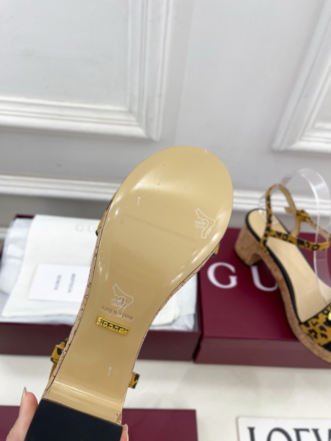 Gucci Womens Horsebit flatform sandal 45096-3