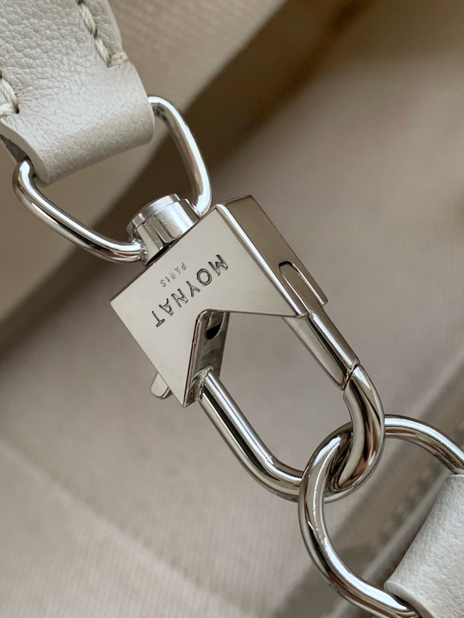 Goyard Calfskin Leather Tote Bag GM 3365 gray