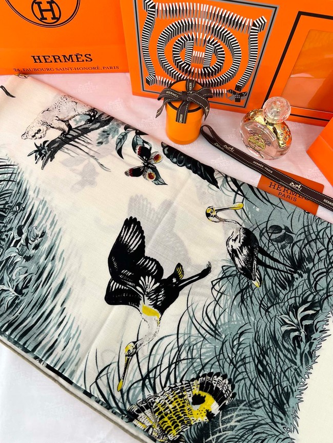 Hermes Shawl Cashmere and Silk 06397