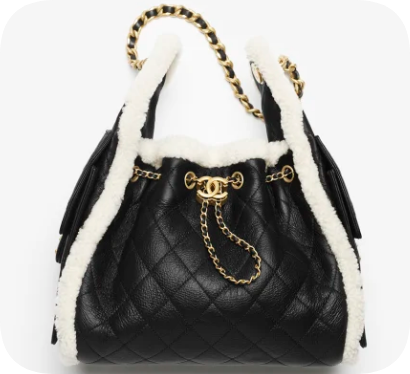 CHANEL 25 Small Handbag AS5293 black& Gold