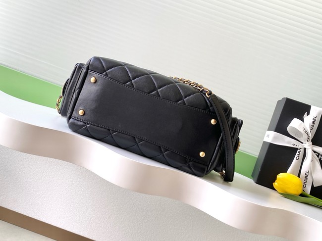 CHANEL Small Bowling Bag Lambskin AS5791 black