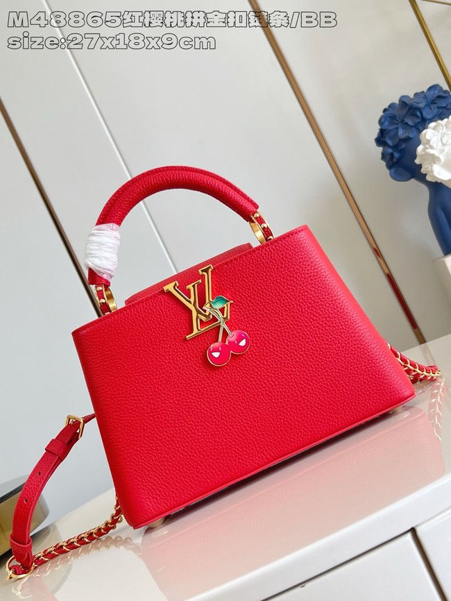 Louis Vuitton Capucines BB M25089 red