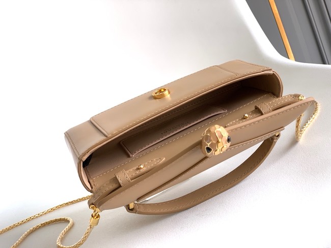 Bvlgari Serpenti Forever leather crossbody bag 289688 Apricot