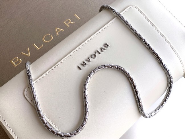 Bvlgari Serpenti Forever leather crossbody bag 289688 white