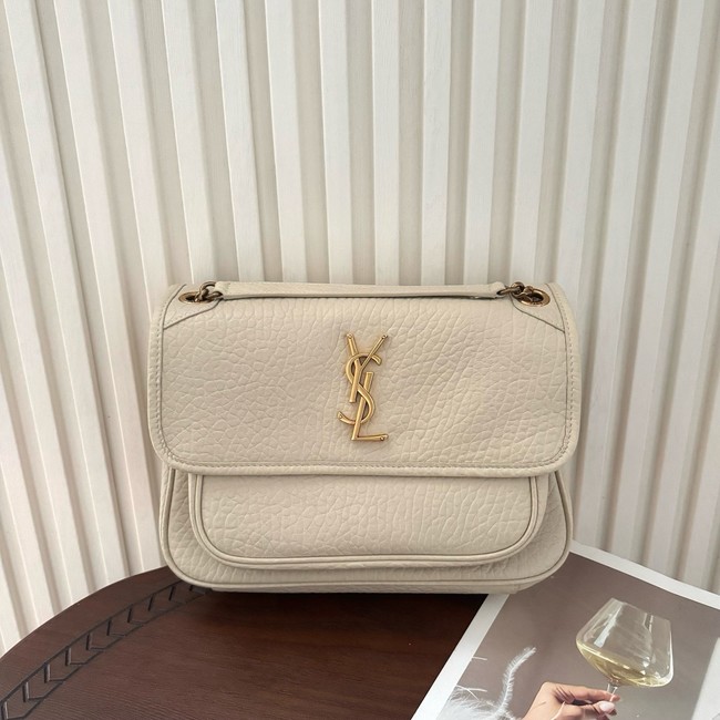 Saint Laurent NIKI small in grained lambskin 828736 BLANC VINTAGE