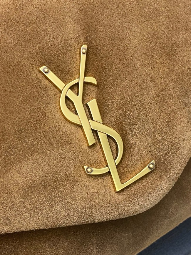 Saint Laurent CALYPSO small in plunged suede 734153 brown