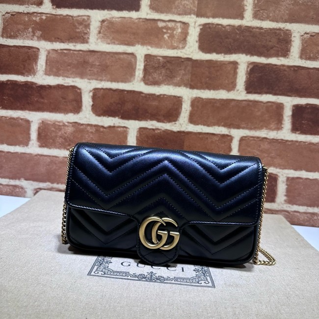 Gucci GG Marmont small shoulder bag 751526 black