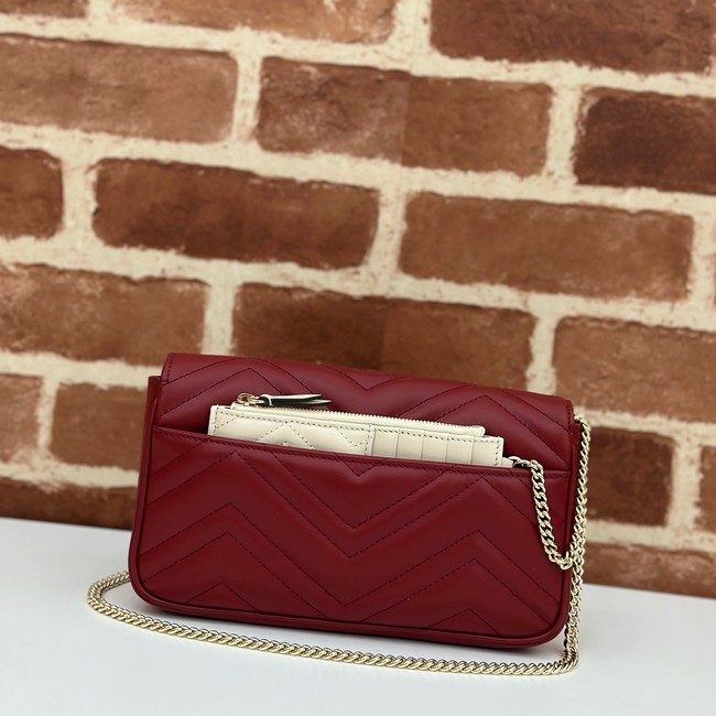 Gucci GG Marmont small shoulder bag 751526 red