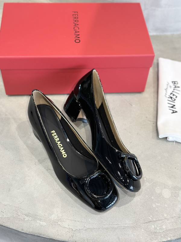 Ferragamo Shoes FMS00089 Heel 4CM