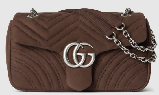 Gucci GG Marmont medium shoulder bag 837267 Dark brown
