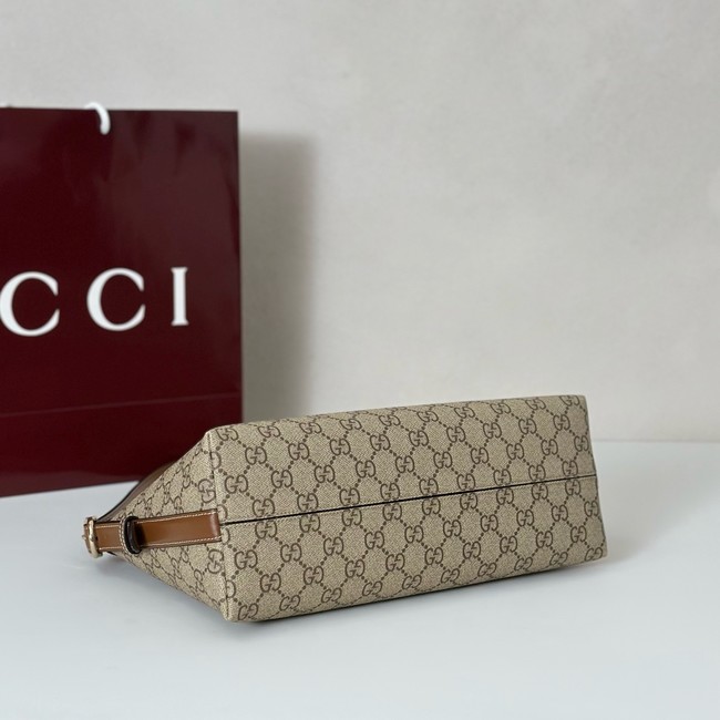 Gucci GG Emblem medium shoulder bag GG canvas 847449 brown