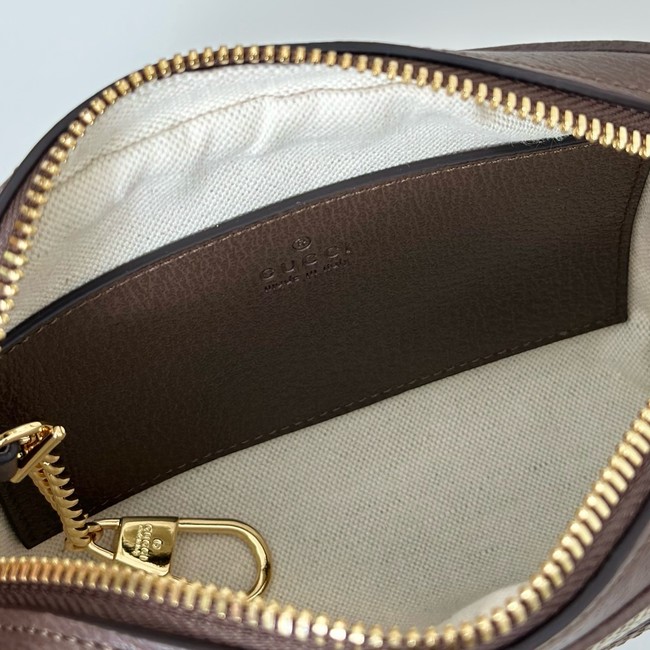 Gucci GG small shoulder bag 816359 brown