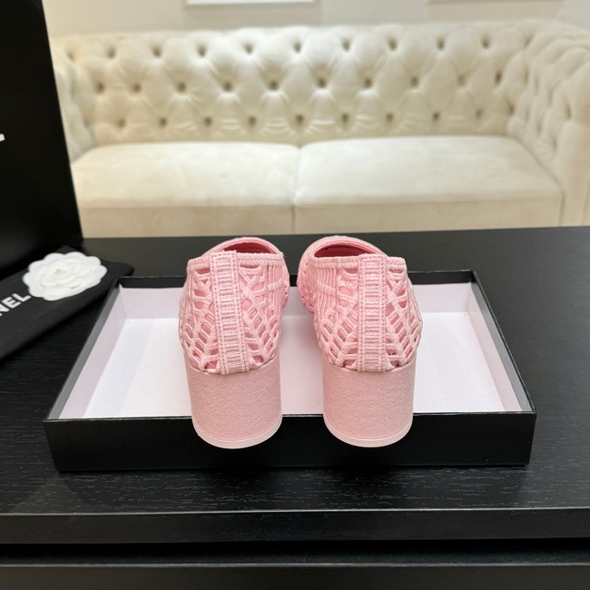 Chanel Embroidered Cotton Ballet shoes 69878-2