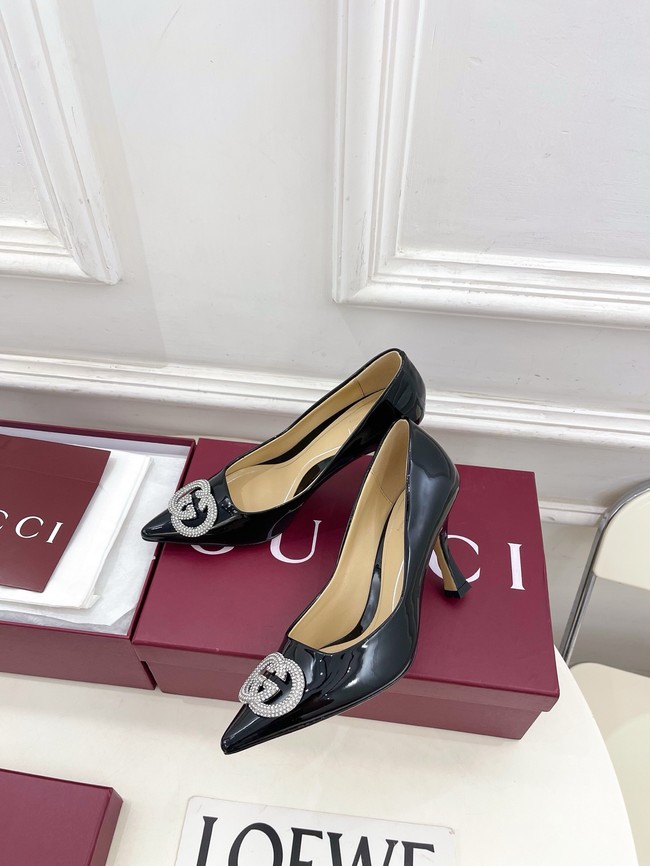 Gucci Womens pump with crystal Interlocking G 852995 -3