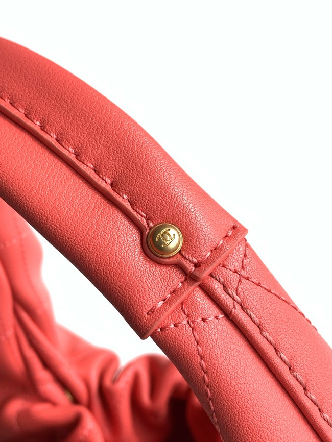 CHANEL Hobo Handbag AS5976 Coral