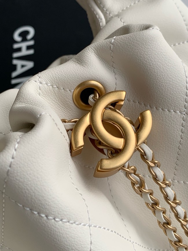 CHANEL Hobo Handbag AS5976 Light Beige