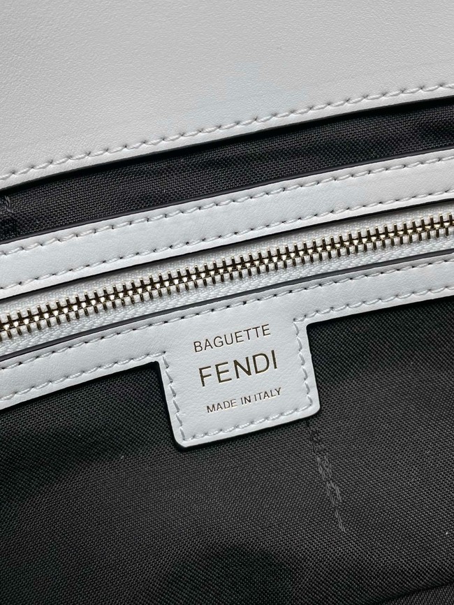 Fendi Baguette Mini Bag 8BS017 white