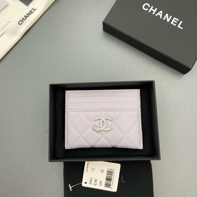 Chanel Classic Card Holder AP4814 light gray