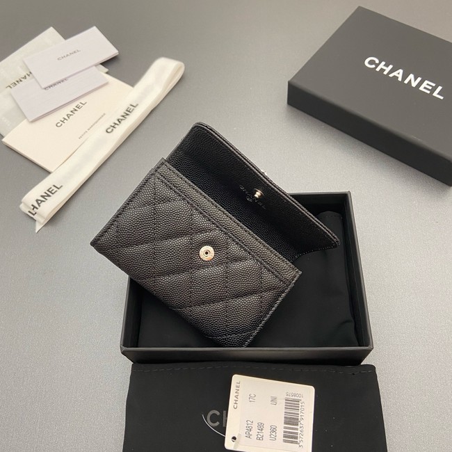 Chanel Flap Card Holder AP4812 black