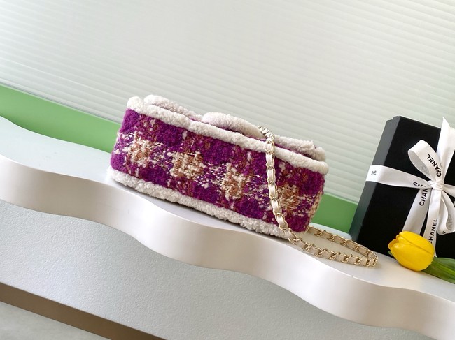 CHANEL Large Flap Bag AS5686 Fuschia&Pink