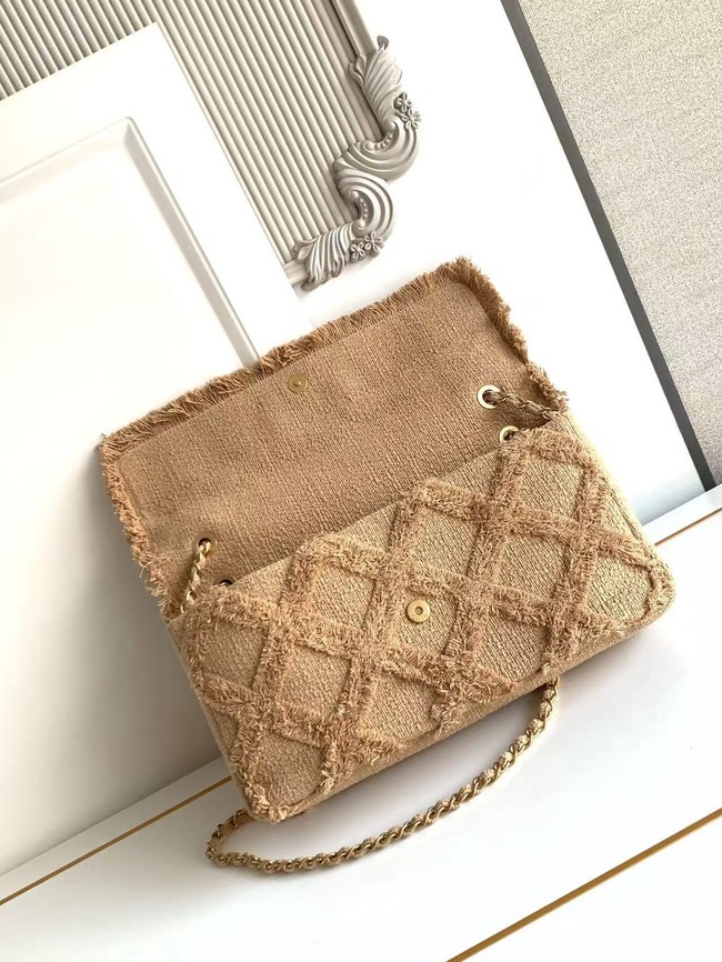 CHANEL Maxi Flapbag AS0003 Apricot