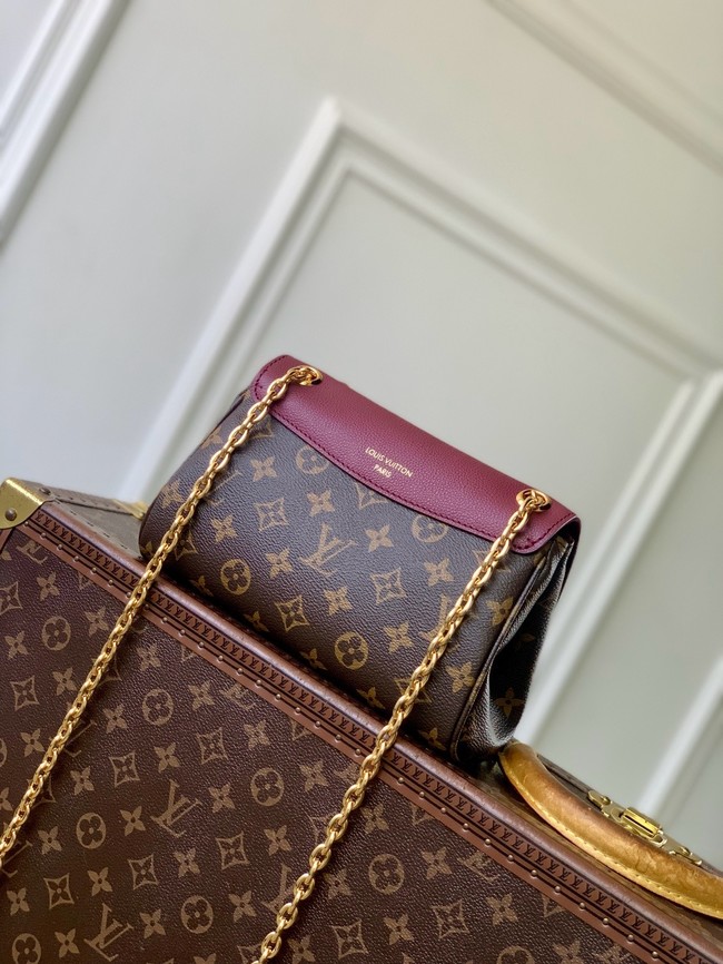 Louis Vuitton Monogram Canvas Shoulder Bag M27067 Purple red