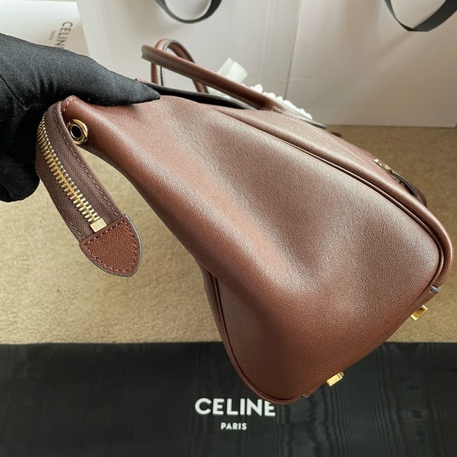 Celine LARGE SMILING NEW LUGGAGE IN LAMBSKIN 123683 brown
