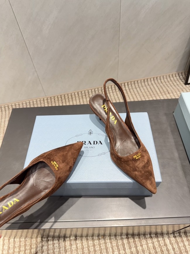 Prada leather slingback pumps 1I901M-2