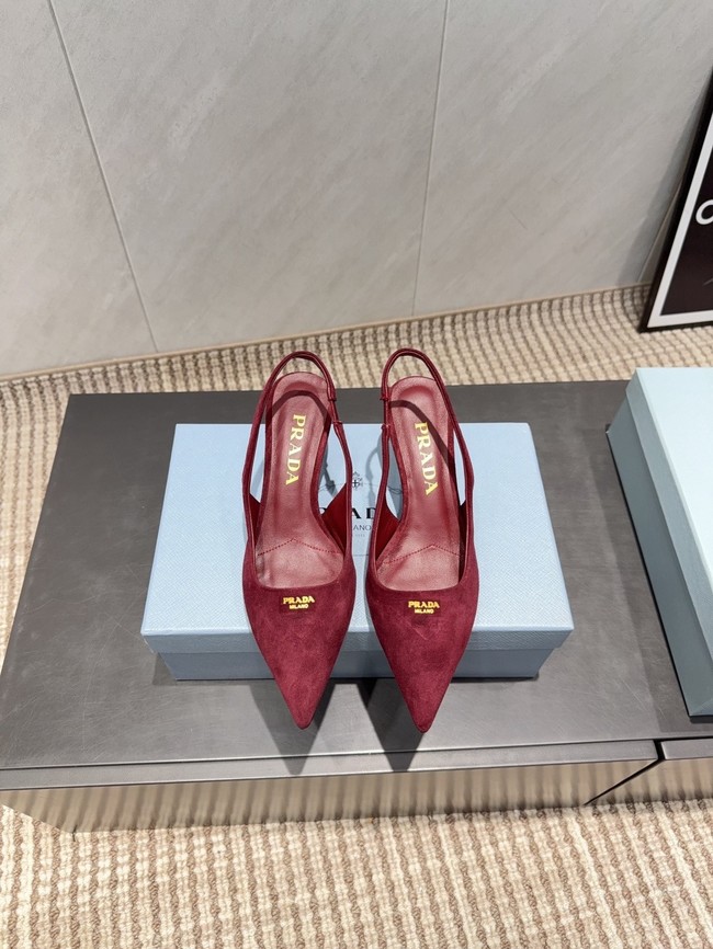 Prada leather slingback pumps 1I901M-3