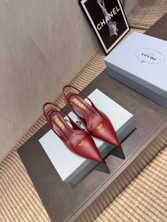 Prada leather slingback pumps 1I901M-7
