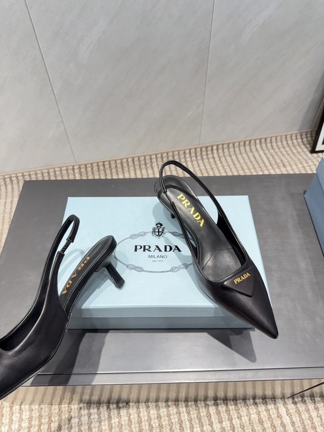 Prada leather slingback pumps 87220-8