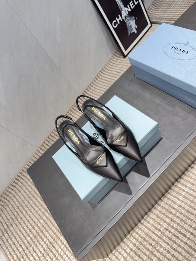 Prada leather slingback pumps 87220-8