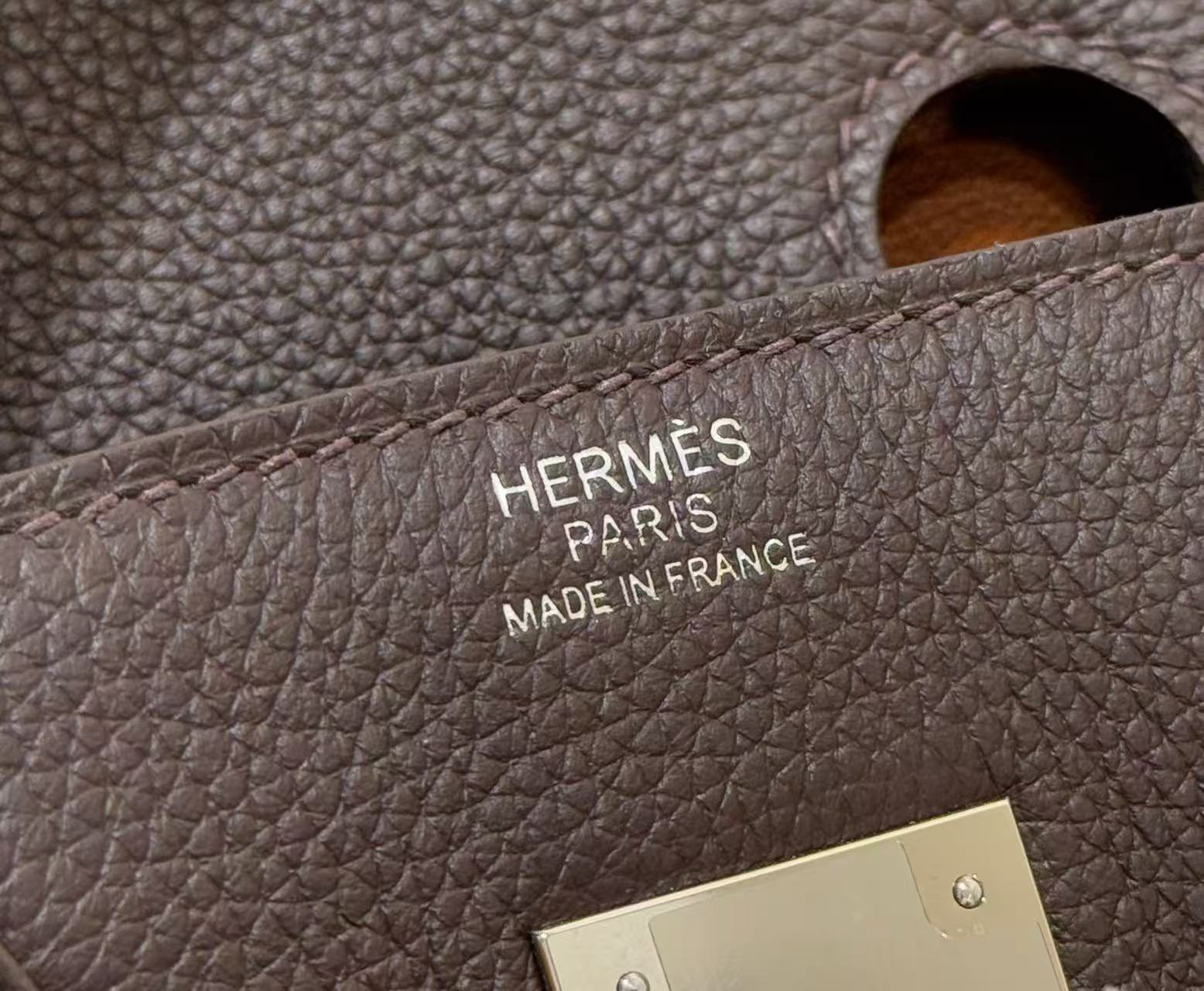 Hermes Original Togo Leather HB30O Coffee Hermes Original Togo Leather HB30O Coffee