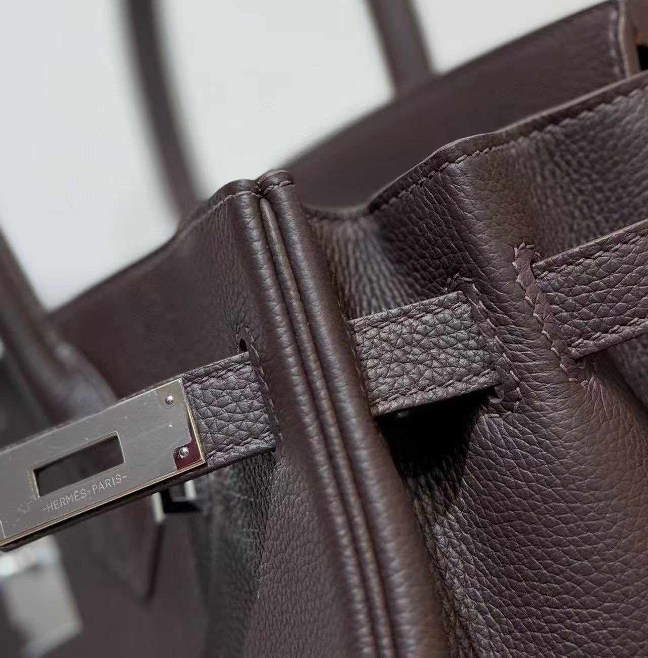 Hermes Original Togo Leather HB30O Coffee Hermes Original Togo Leather HB30O Coffee