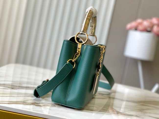 Louis Vuitton Capucines BB M89369 green&gold Snake skin