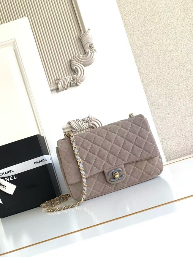 CHANEL Classic Handbag AS5991 gray