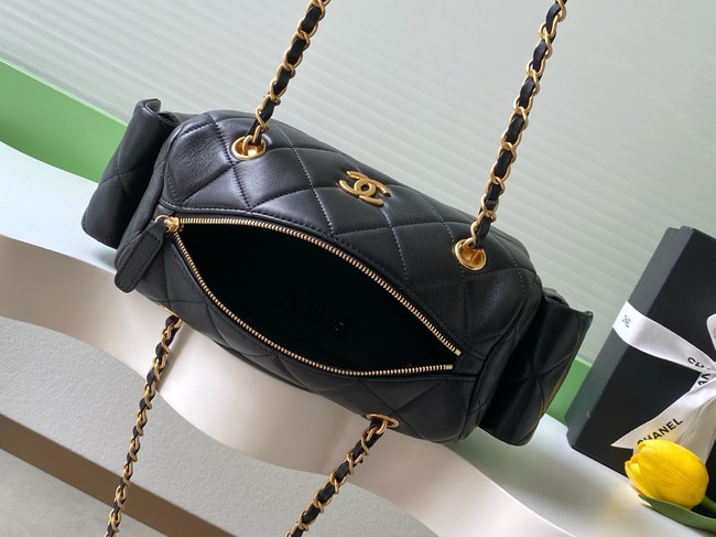 Chanel Lambskin Bowling Bag AS5791 black