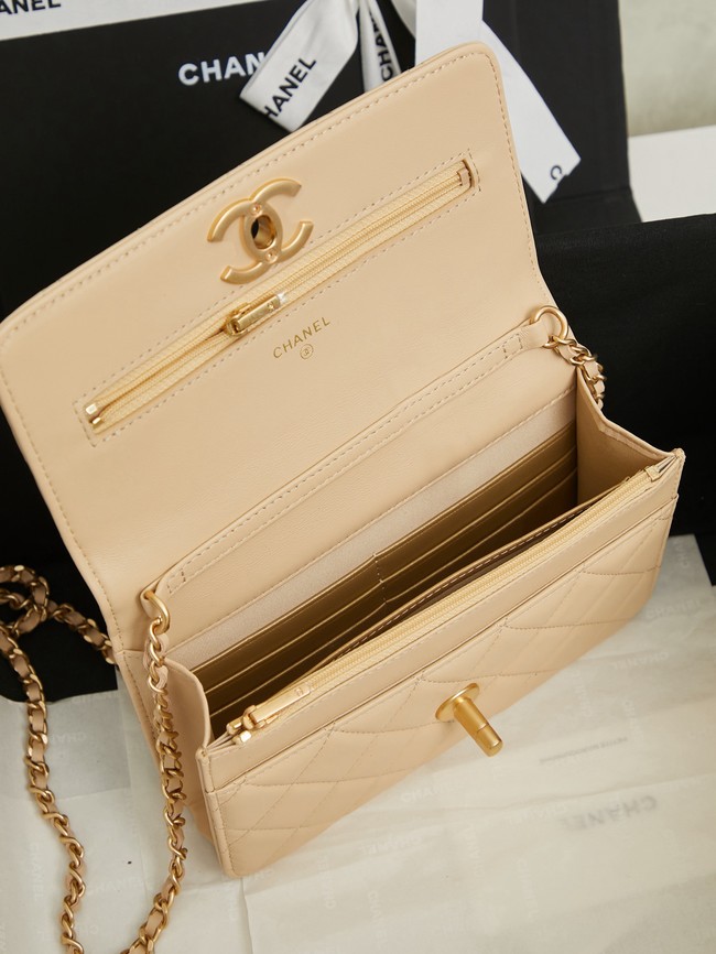 Chanel Wallet On Chain AP3938 Apricot