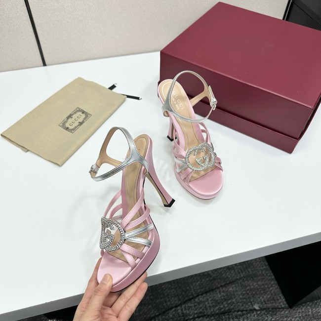 GUCCI Womens pump with crystal Interlocking G 21045-8
