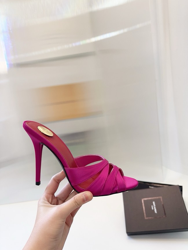 Saint Laurent CHANDELLE sandals in satin crepe Heel 10.5CM 21048-2