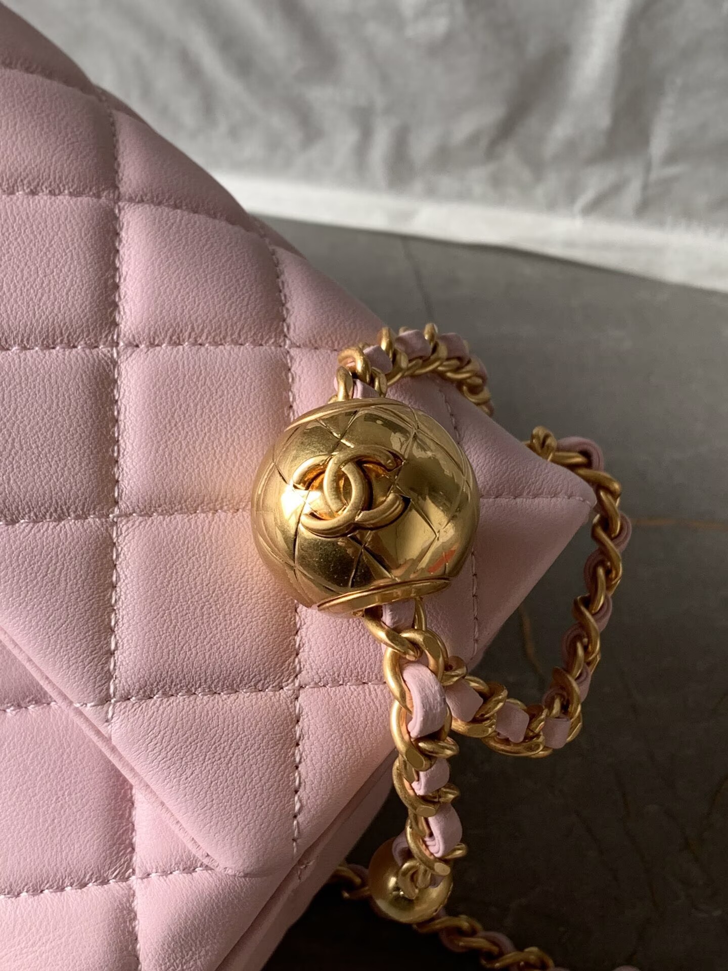 Chanel MINI Flap Bag Original Sheepskin Leather AS1787 Light Pink