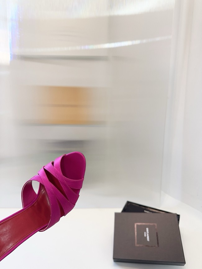 Saint Laurent CHANDELLE sandals in satin crepe Heel 10.5CM 21048-2