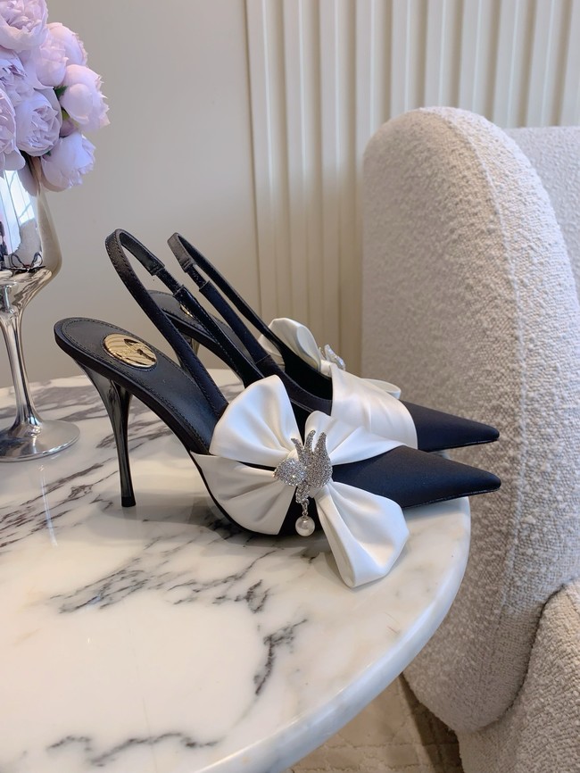 Saint Laurent AMALIA slingback pumps in satin crepe 21072-1