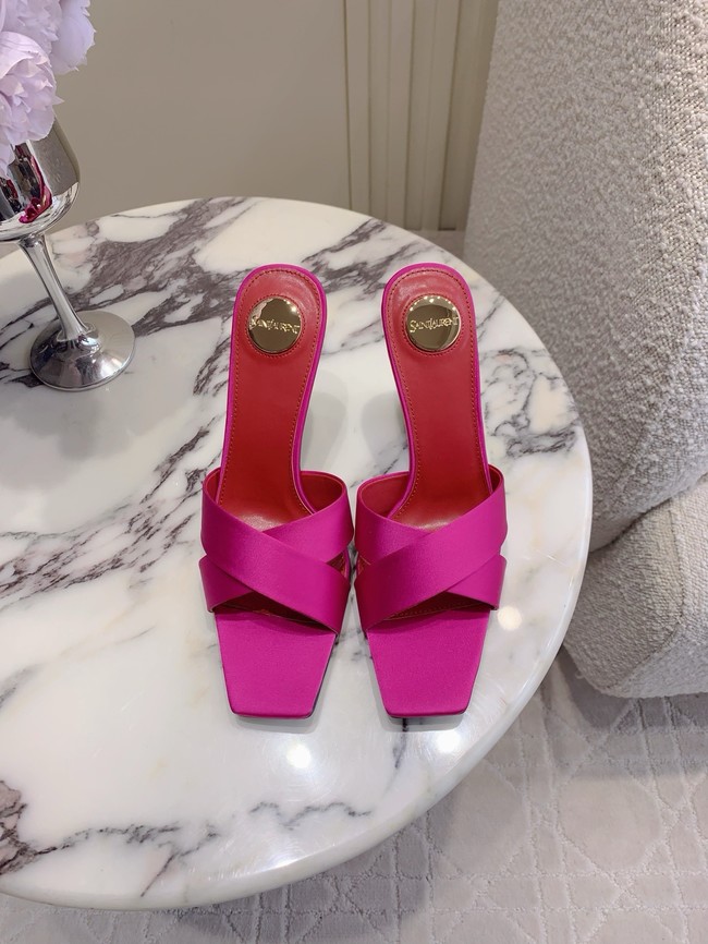 Saint Laurent CHANDELLE mules in satin crepe 15518-1