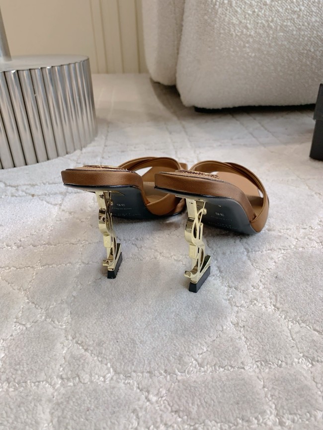 Saint Laurent CHANDELLE mules in satin crepe 15518-3