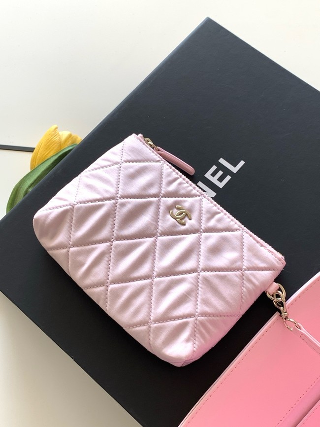 CHANEL Small Tote AS5951 Beige & pink