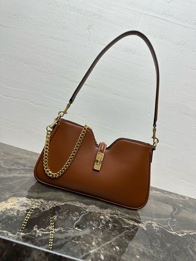 Celine SHOULDER CAMILLE 16 SOFT IN SMOOTH CALFSKIN 122073 Camel